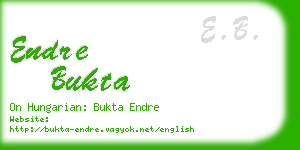 endre bukta business card